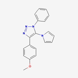 4-(4-methoxyphenyl)-1-phenyl-5-(1H-pyrrol-1-yl)-1H-1,2,3-triazole