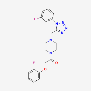 2-(2-fluorophenoxy)-1-(4-((1-(3-fluorophenyl)-1H-tetrazol-5-yl)methyl)piperazin-1-yl)ethanone