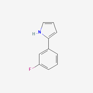 molecular formula C10H8FN B2699351 2-(3-Fluorophenyl)pyrrole CAS No. 1616603-14-5