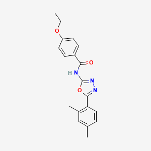 molecular formula C19H19N3O3 B2699362 N-[5-(2,4-dimethylphenyl)-1,3,4-oxadiazol-2-yl]-4-ethoxybenzamide CAS No. 891113-71-6