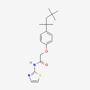 molecular formula C19H26N2O2S B2699377 N-(1,3-thiazol-2-yl)-2-[4-(2,4,4-trimethylpentan-2-yl)phenoxy]acetamide CAS No. 300818-16-0