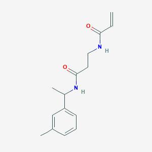 molecular formula C15H20N2O2 B2699384 N-[1-(3-Methylphenyl)ethyl]-3-(prop-2-enoylamino)propanamide CAS No. 2199394-72-2