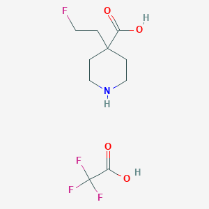 4-(2-Fluoroethyl)piperidine-4-carboxylic acid;2,2,2-trifluoroacetic acid