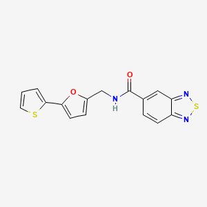 N-((5-(thiophen-2-yl)furan-2-yl)methyl)benzo[c][1,2,5]thiadiazole-5-carboxamide