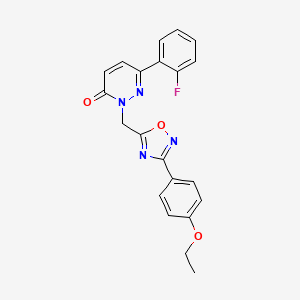 2-((3-(4-ethoxyphenyl)-1,2,4-oxadiazol-5-yl)methyl)-6-(2-fluorophenyl)pyridazin-3(2H)-one