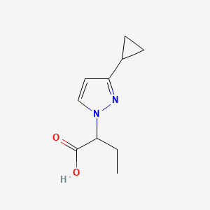 2-(3-Cyclopropylpyrazol-1-yl)butanoic acid