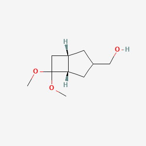 [(1S,5S)-6,6-Dimethoxy-3-bicyclo[3.2.0]heptanyl]methanol