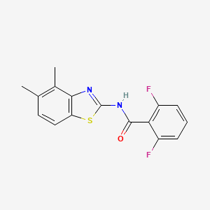 molecular formula C16H12F2N2OS B2699476 N-(4,5-dimethylbenzo[d]thiazol-2-yl)-2,6-difluorobenzamide CAS No. 864860-84-4
