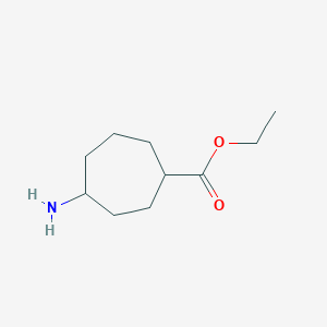 molecular formula C10H19NO2 B2699592 Ethyl 4-aminocycloheptane-1-carboxylate CAS No. 2090431-20-0