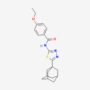 molecular formula C21H25N3O2S B2699700 N-[5-(adamantan-1-yl)-1,3,4-thiadiazol-2-yl]-4-ethoxybenzamide CAS No. 392240-53-8