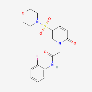 B2699716 N-(2-fluorophenyl)-2-[5-(morpholin-4-ylsulfonyl)-2-oxopyridin-1(2H)-yl]acetamide CAS No. 1251690-72-8