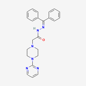 molecular formula C23H24N6O B2699733 N'-(diphenylmethylene)-2-[4-(2-pyrimidinyl)piperazino]acetohydrazide CAS No. 478247-26-6