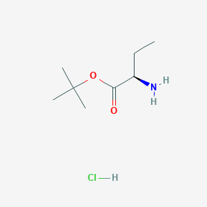 molecular formula C8H18ClNO2 B2699776 H-D-Abu-Otbu HCl CAS No. 313994-32-0; 959750-74-4