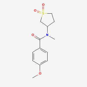 molecular formula C13H17NO4S B2699862 N-(1,1-dioxo-1lambda6-thiolan-3-yl)-4-methoxy-N-methylbenzamide CAS No. 896020-17-0