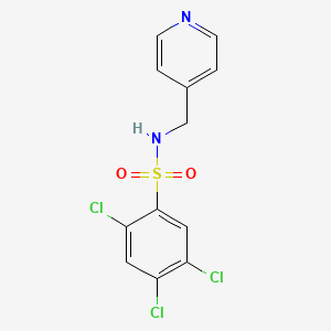 molecular formula C12H9Cl3N2O2S B2699875 (4-Pyridylmethyl)((2,4,5-trichlorophenyl)sulphonyl)amine CAS No. 873675-56-0
