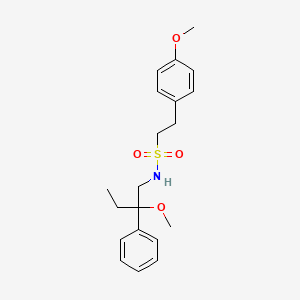 B2699887 N-(2-methoxy-2-phenylbutyl)-2-(4-methoxyphenyl)ethanesulfonamide CAS No. 1797089-78-1