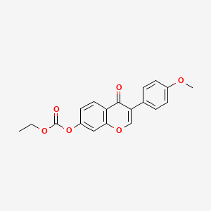 molecular formula C19H16O6 B2699890 ethyl 3-(4-methoxyphenyl)-4-oxo-4H-chromen-7-yl carbonate CAS No. 637750-99-3