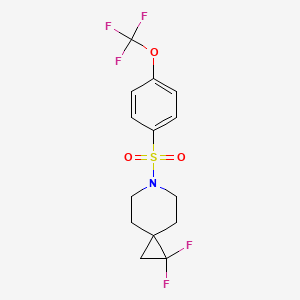1,1-Difluoro-6-((4-(trifluoromethoxy)phenyl)sulfonyl)-6-azaspiro[2.5]octane
