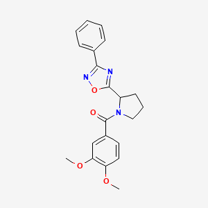 5-[1-(3,4-Dimethoxybenzoyl)pyrrolidin-2-yl]-3-phenyl-1,2,4-oxadiazole