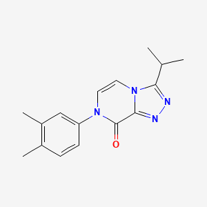 7-(3,4-Dimethylphenyl)-3-propan-2-yl-[1,2,4]triazolo[4,3-a]pyrazin-8-one