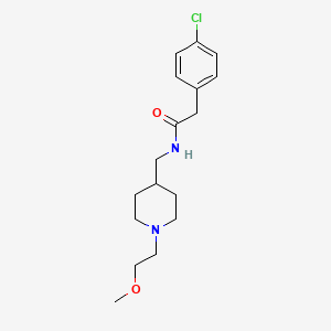 2-(4-chlorophenyl)-N-((1-(2-methoxyethyl)piperidin-4-yl)methyl)acetamide