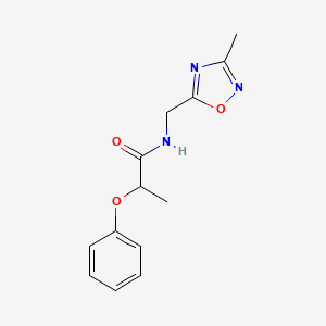 N-((3-methyl-1,2,4-oxadiazol-5-yl)methyl)-2-phenoxypropanamide
