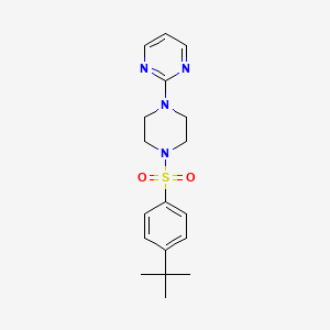 2-(4-{[4-(Tert-butyl)phenyl]sulfonyl}piperazino)pyrimidine
