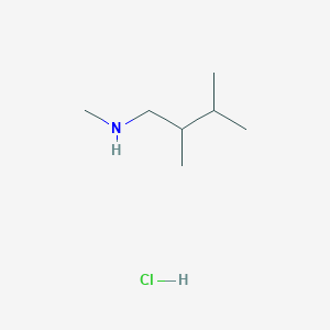 molecular formula C7H18ClN B2700048 (2,3-dimethylbutyl)(methyl)amine hydrochloride CAS No. 2375270-11-2