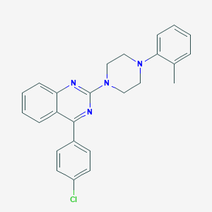 4-(4-Chlorophenyl)-2-[4-(2-methylphenyl)piperazin-1-yl]quinazoline