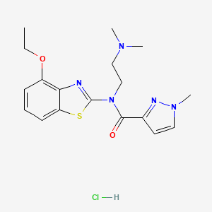 N-(2-(dimethylamino)ethyl)-N-(4-ethoxybenzo[d]thiazol-2-yl)-1-methyl-1H-pyrazole-3-carboxamide hydrochloride