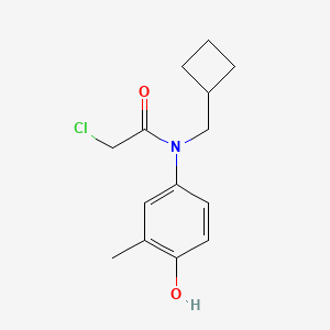 2-Chloro-N-(cyclobutylmethyl)-N-(4-hydroxy-3-methylphenyl)acetamide