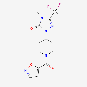 1-(1-(isoxazole-5-carbonyl)piperidin-4-yl)-4-methyl-3-(trifluoromethyl)-1H-1,2,4-triazol-5(4H)-one