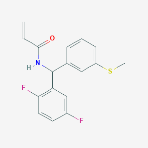 N-[(2,5-Difluorophenyl)-(3-methylsulfanylphenyl)methyl]prop-2-enamide
