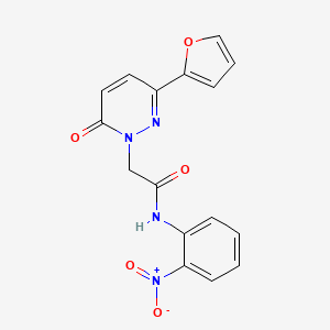 2-[3-(furan-2-yl)-6-oxopyridazin-1-yl]-N-(2-nitrophenyl)acetamide