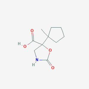 5-(1-Methylcyclopentyl)-2-oxo-1,3-oxazolidine-5-carboxylic acid