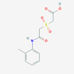 2-{[2-Oxo-2-(2-toluidino)ethyl]sulfonyl}acetic acid
