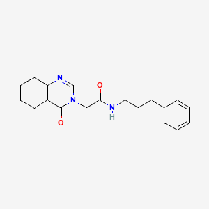 2-(4-oxo-5,6,7,8-tetrahydroquinazolin-3(4H)-yl)-N-(3-phenylpropyl)acetamide