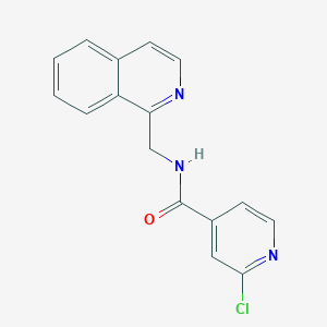 2-chloro-N-[(isoquinolin-1-yl)methyl]pyridine-4-carboxamide