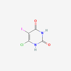 molecular formula C4H2ClIN2O2 B2700122 6-Chloro-5-iodopyrimidine-2,4-diol CAS No. 21428-28-4