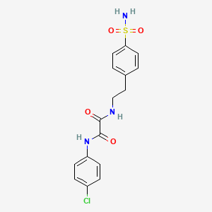 molecular formula C16H16ClN3O4S B2700175 N1-(4-chlorophenyl)-N2-(4-sulfamoylphenethyl)oxalamide CAS No. 887204-24-2