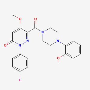 2-(4-fluorophenyl)-5-methoxy-6-(4-(2-methoxyphenyl)piperazine-1-carbonyl)pyridazin-3(2H)-one