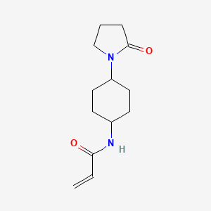 N-[4-(2-Oxopyrrolidin-1-yl)cyclohexyl]prop-2-enamide