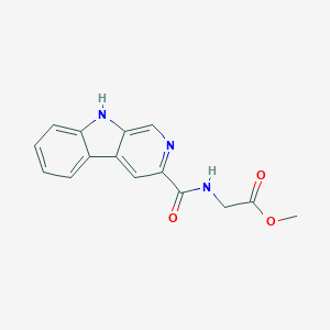molecular formula C15H13N3O3 B027002 Glycinamide-beta-carboline-3-carboxylate methyl ester CAS No. 100009-01-6
