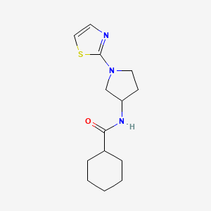 N-(1-(thiazol-2-yl)pyrrolidin-3-yl)cyclohexanecarboxamide