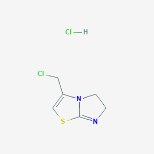 3-(chloromethyl)-5H,6H-imidazo[2,1-b][1,3]thiazole hydrochloride