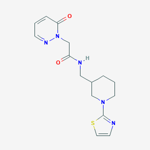 2-(6-oxopyridazin-1(6H)-yl)-N-((1-(thiazol-2-yl)piperidin-3-yl)methyl)acetamide