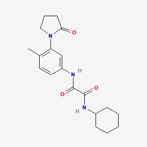 N1-cyclohexyl-N2-(4-methyl-3-(2-oxopyrrolidin-1-yl)phenyl)oxalamide