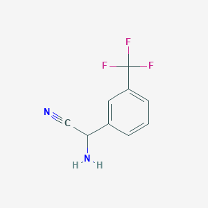 2-Amino-2-[3-(trifluoromethyl)phenyl]acetonitrile