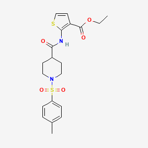 Ethyl 2-(1-tosylpiperidine-4-carboxamido)thiophene-3-carboxylate