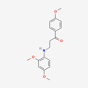 3-(2,4-Dimethoxyanilino)-1-(4-methoxyphenyl)-1-propanone